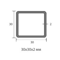 Профильная труба 30х30х2